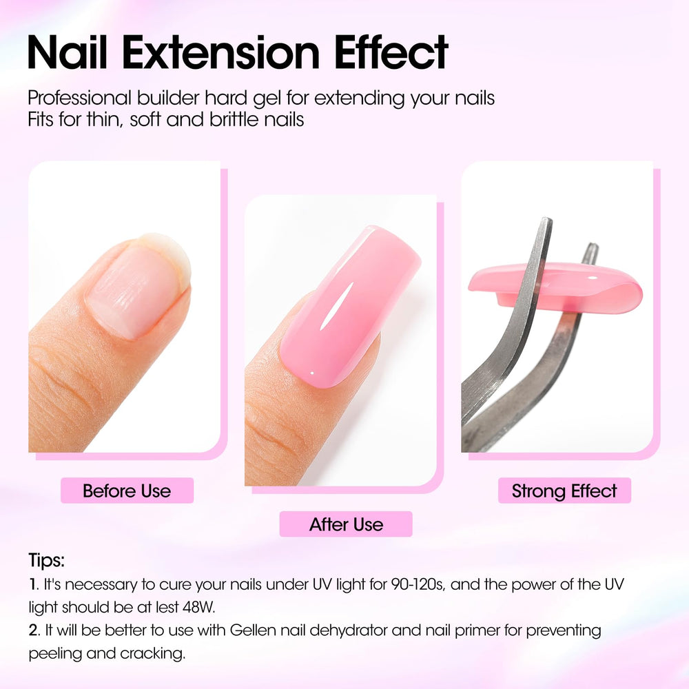 Gellen 20 nail forms shown for precise sculpting and shaping.