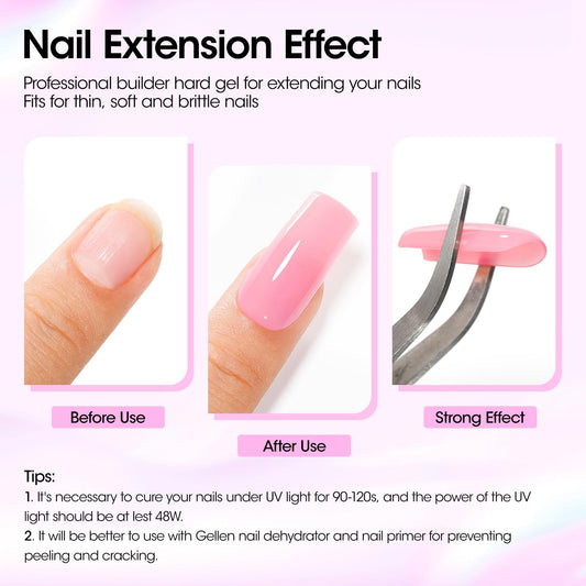 Gellen 20 nail forms shown for precise sculpting and shaping.