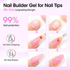 Gellen natural resin formula offers non-toxic, gentle nails with long-lasting wear.