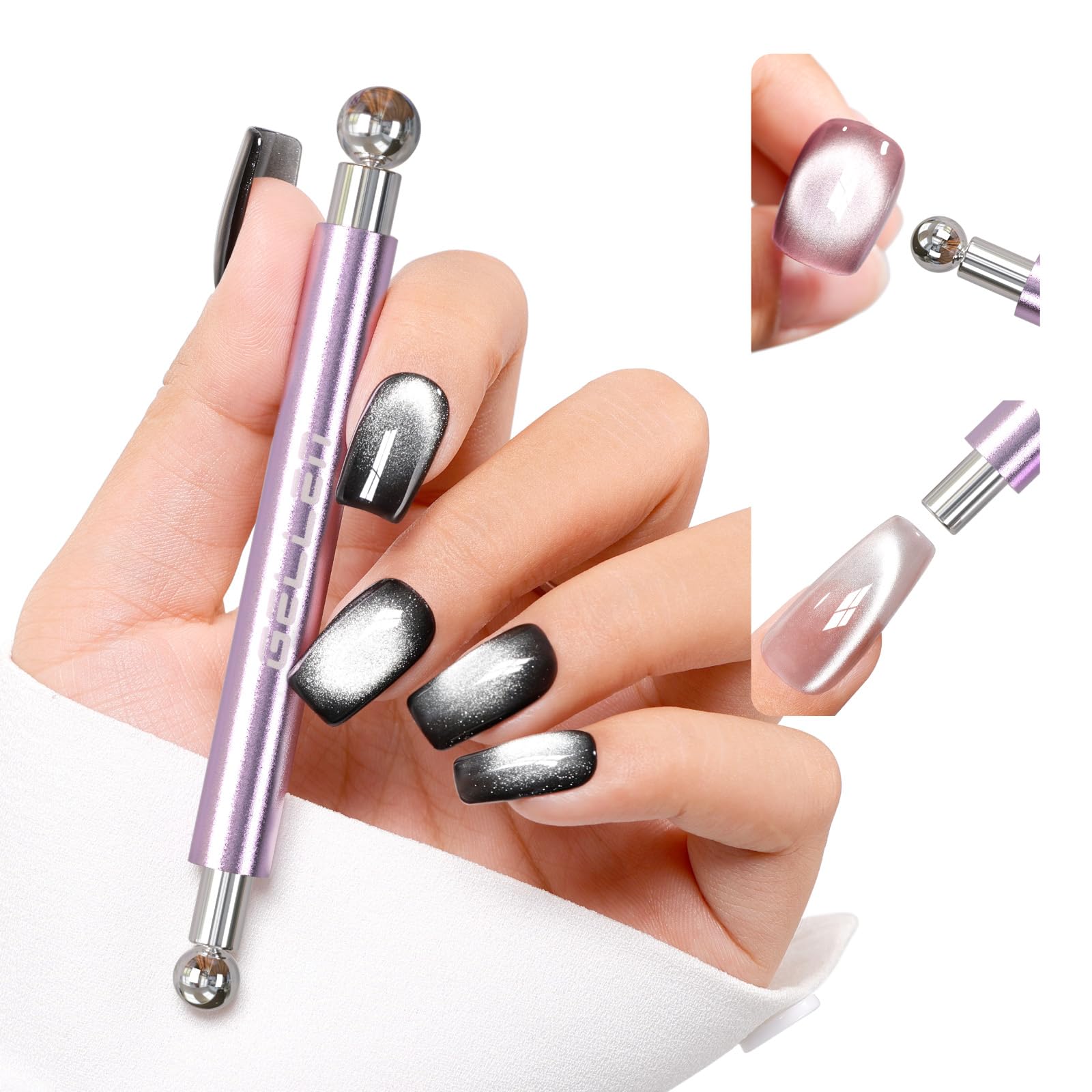 GELLEN cat-eye magnet stick dual-ended for dramatic nail art at home