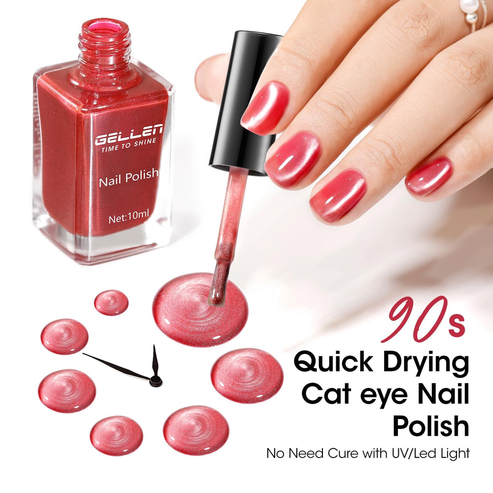 GELLEN cat eye nail polish kit three colors for versatile looks