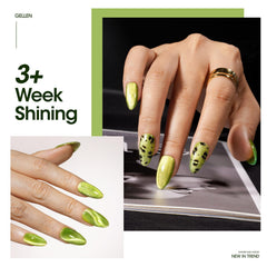 Nail with LED curing delivers a long-lasting, glossy finish.