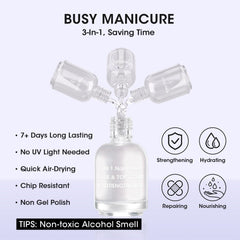 GELLEN bottle demonstrating fast air-dry action for quick manicures.