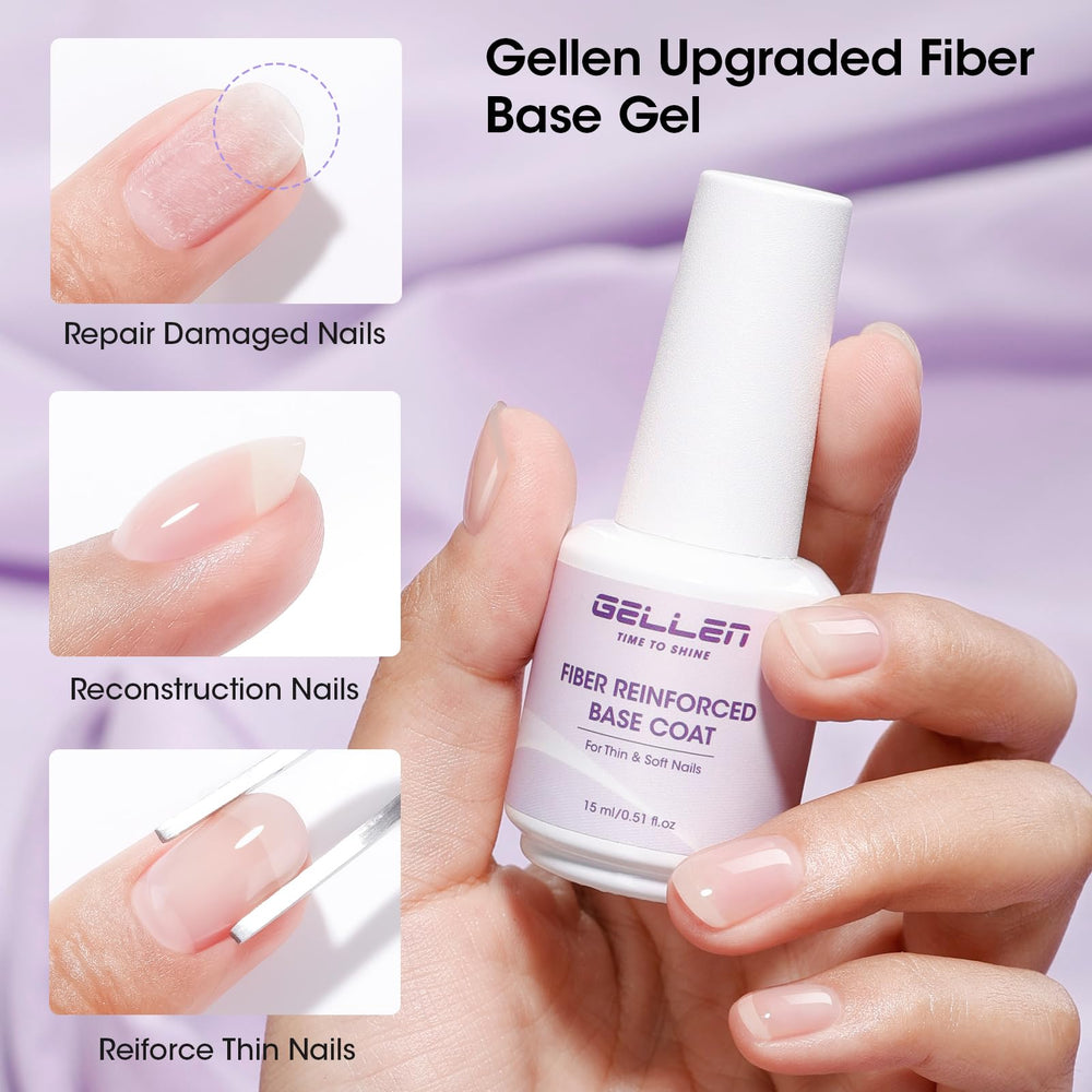 GELLEN bottle highlights HEMA-free formula for cleaner application.