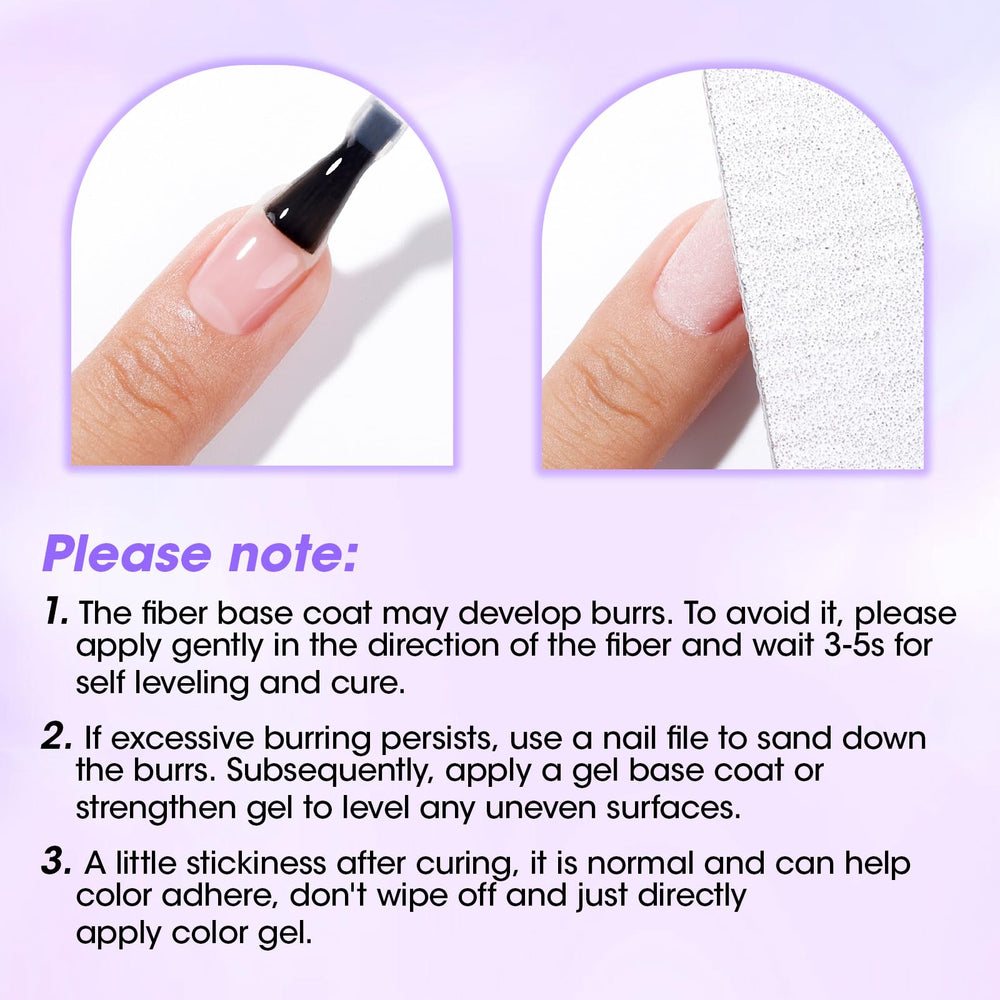 GELLEN base coat on a damaged nail for reinforcement.