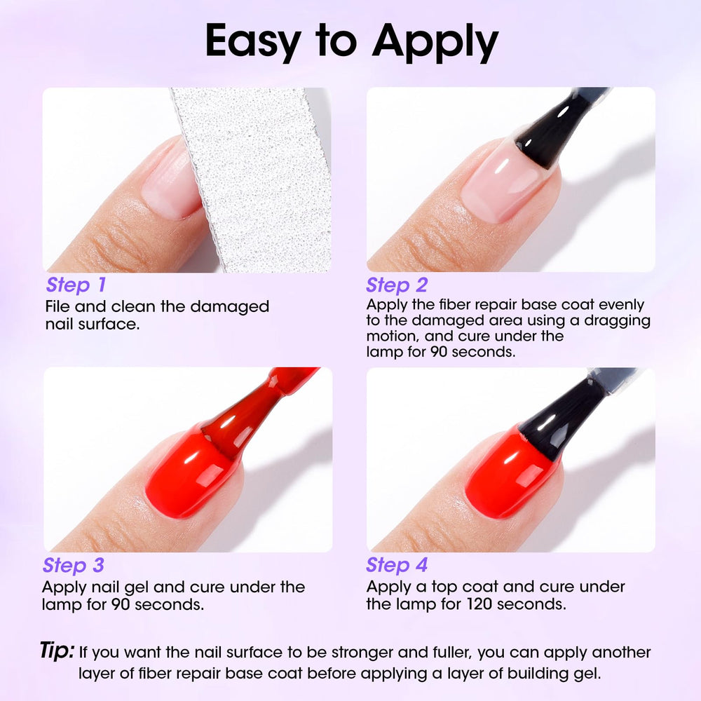 GELLEN easy base coat for nail repair and reinforcement.