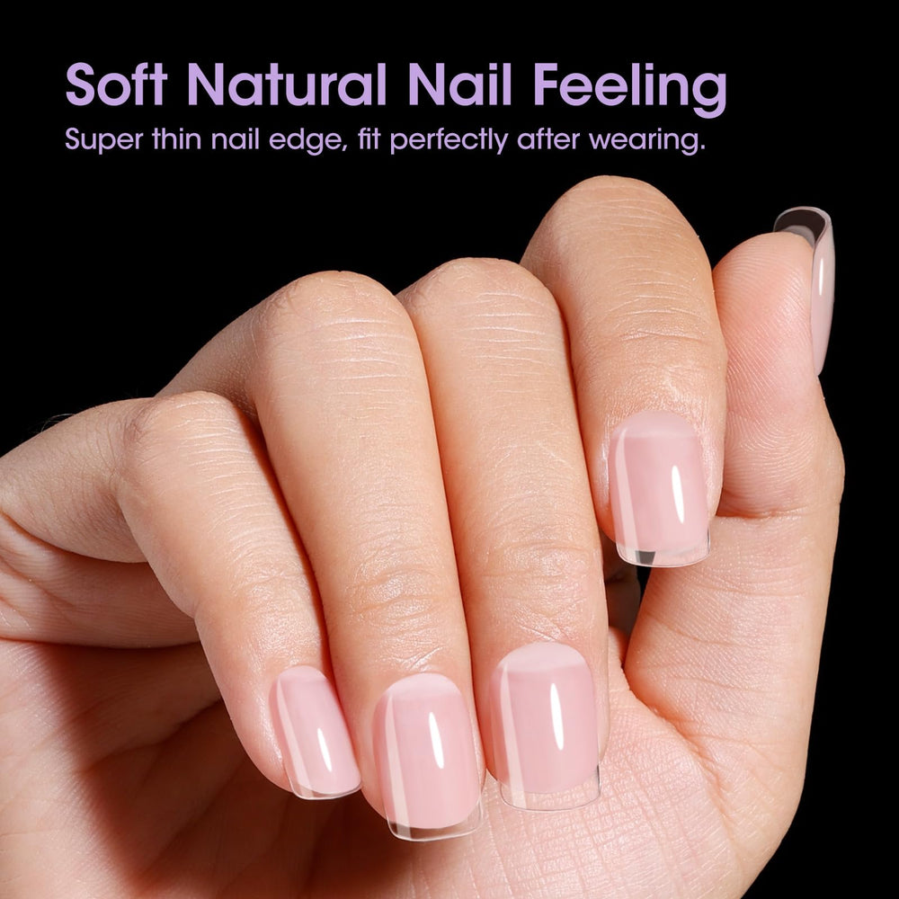 GELLEN full-coverage thin-back nails for natural look.