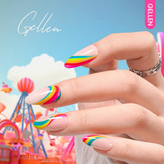 GELLEN gel kit on a tidy at home manicure setup