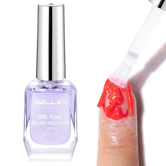 GELLEN gel nail polish remover bottle for quick gel removal without soaking.