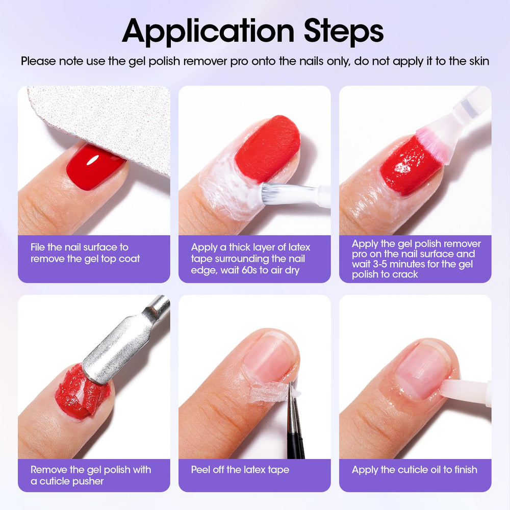 GELLEN gel remover with pro-tip guidance supports faster, cleaner removal.