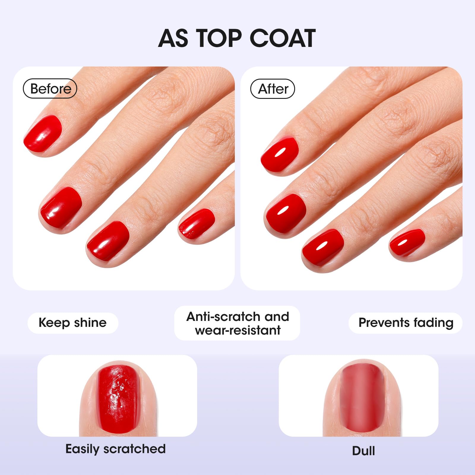 GELLEN high shine finish bottle delivers salon like gloss on nails.