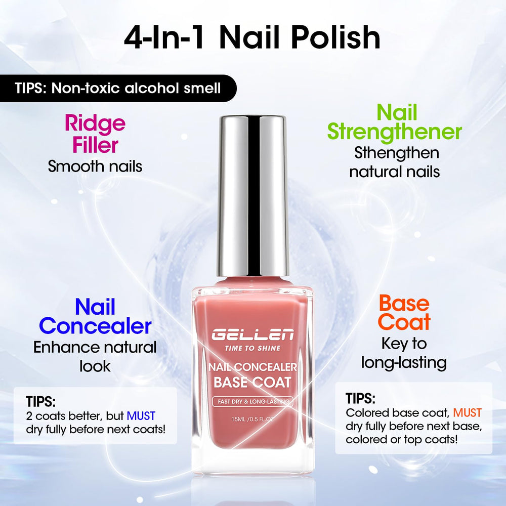 GELLEN Dusty rose ridge-filling formula creates an even texture.