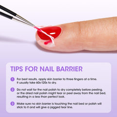GELLEN latex tape edge rub reveals clear dry barrier for protection