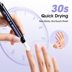 Gellen Meadowfoam oil formula smooths the nail surface.