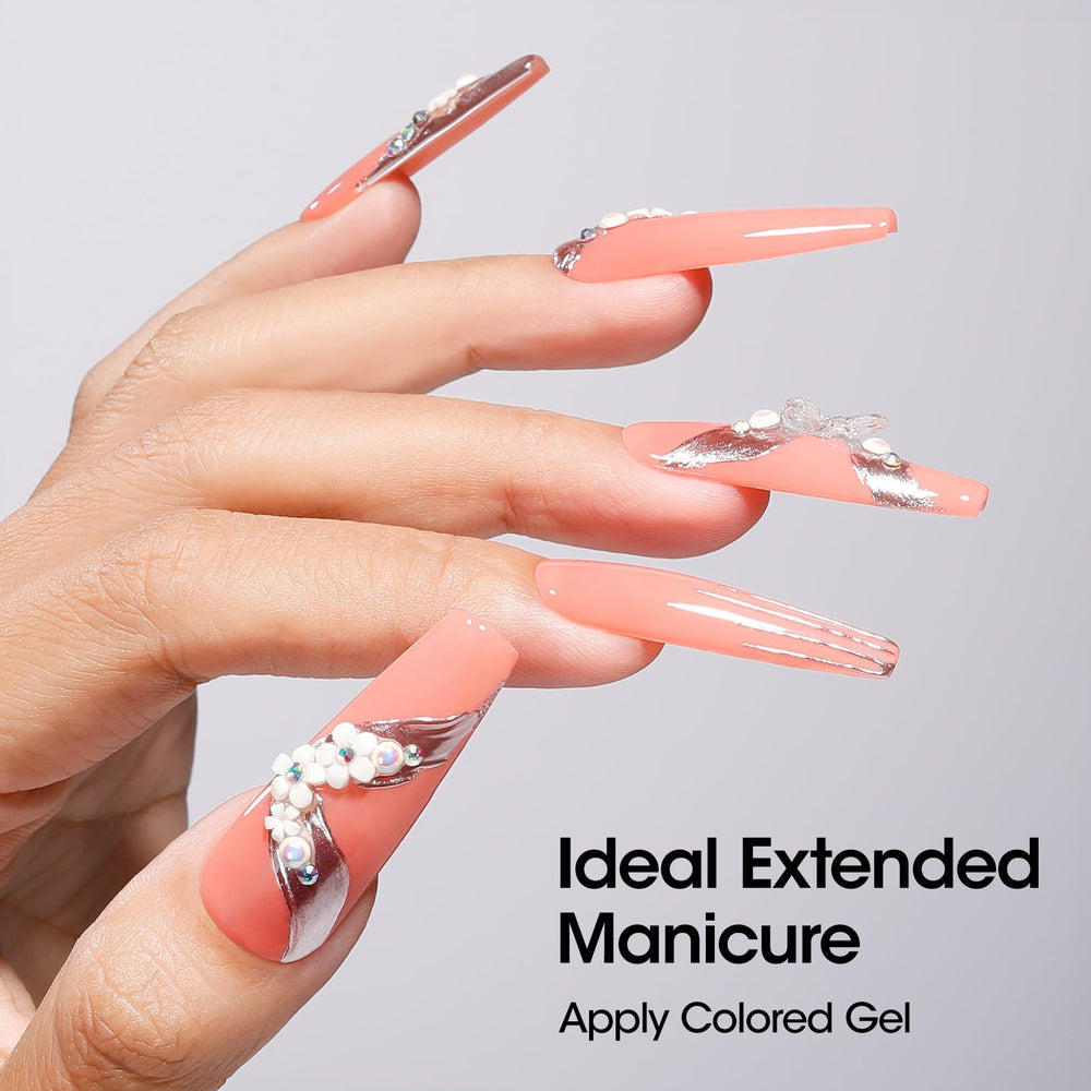 GELLEN Nail extensions after cure show smooth edges