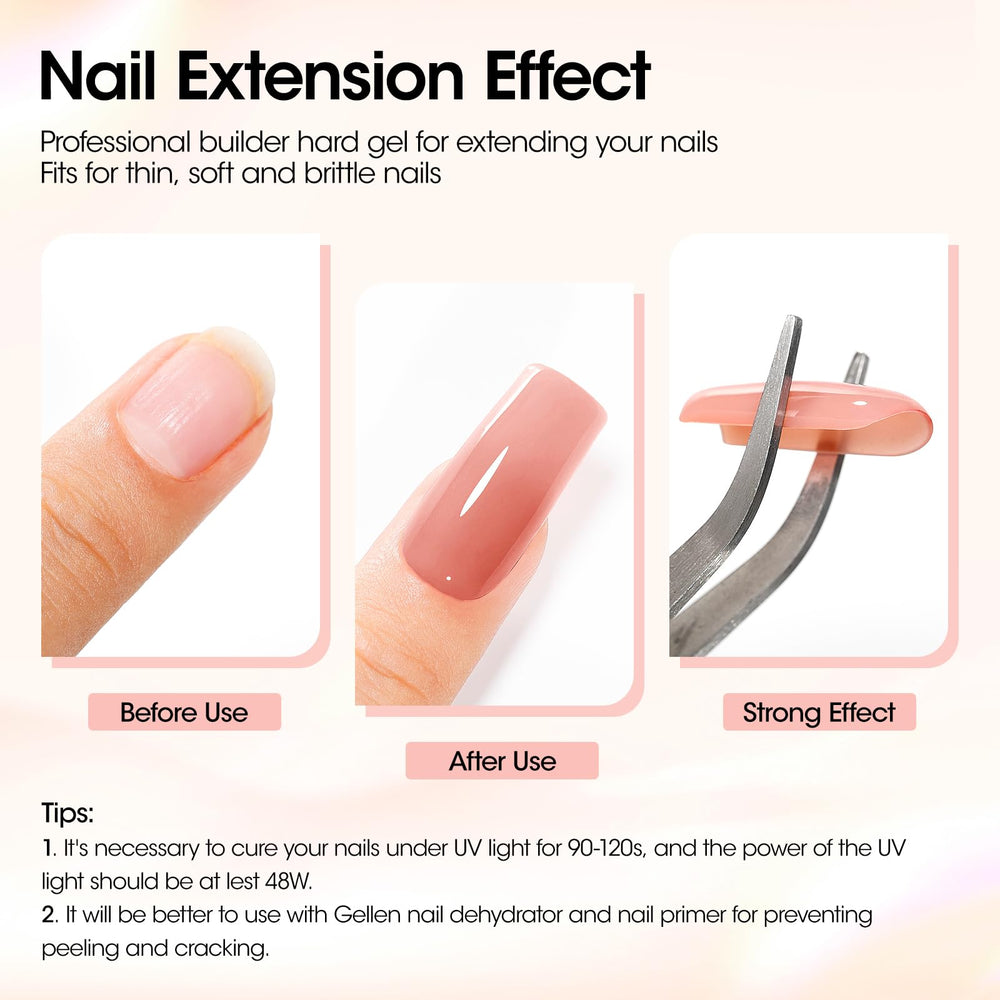 GELLEN 20 nail forms ready for precise overlays and sculpting