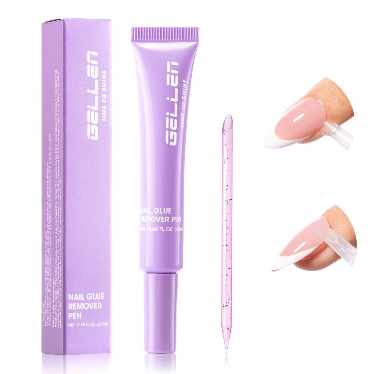 GELLEN nail glue remover bottle with pour tip for precise glue removal
