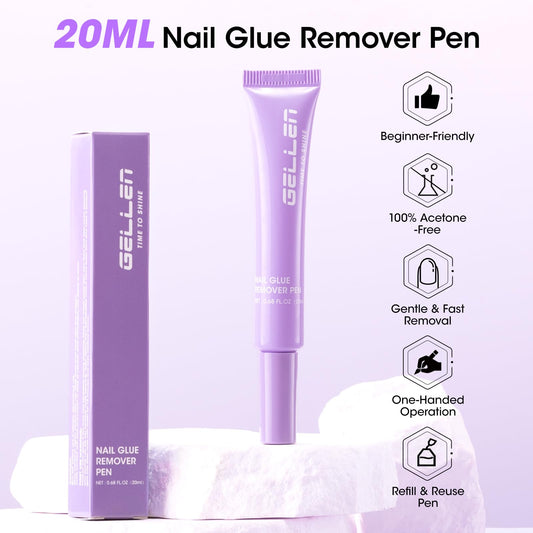 GELLEN remover pen with sturdy nozzle enables one-handed precision