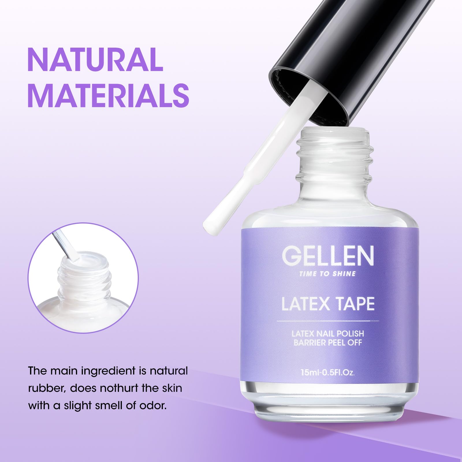 GELLEN nail latex tape nail art use-case demonstrates protecting skin