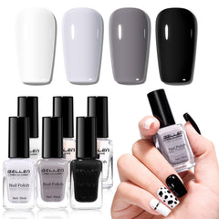 GELLEN gray-dark nail polish for bold fall-winter manicure with lasting color