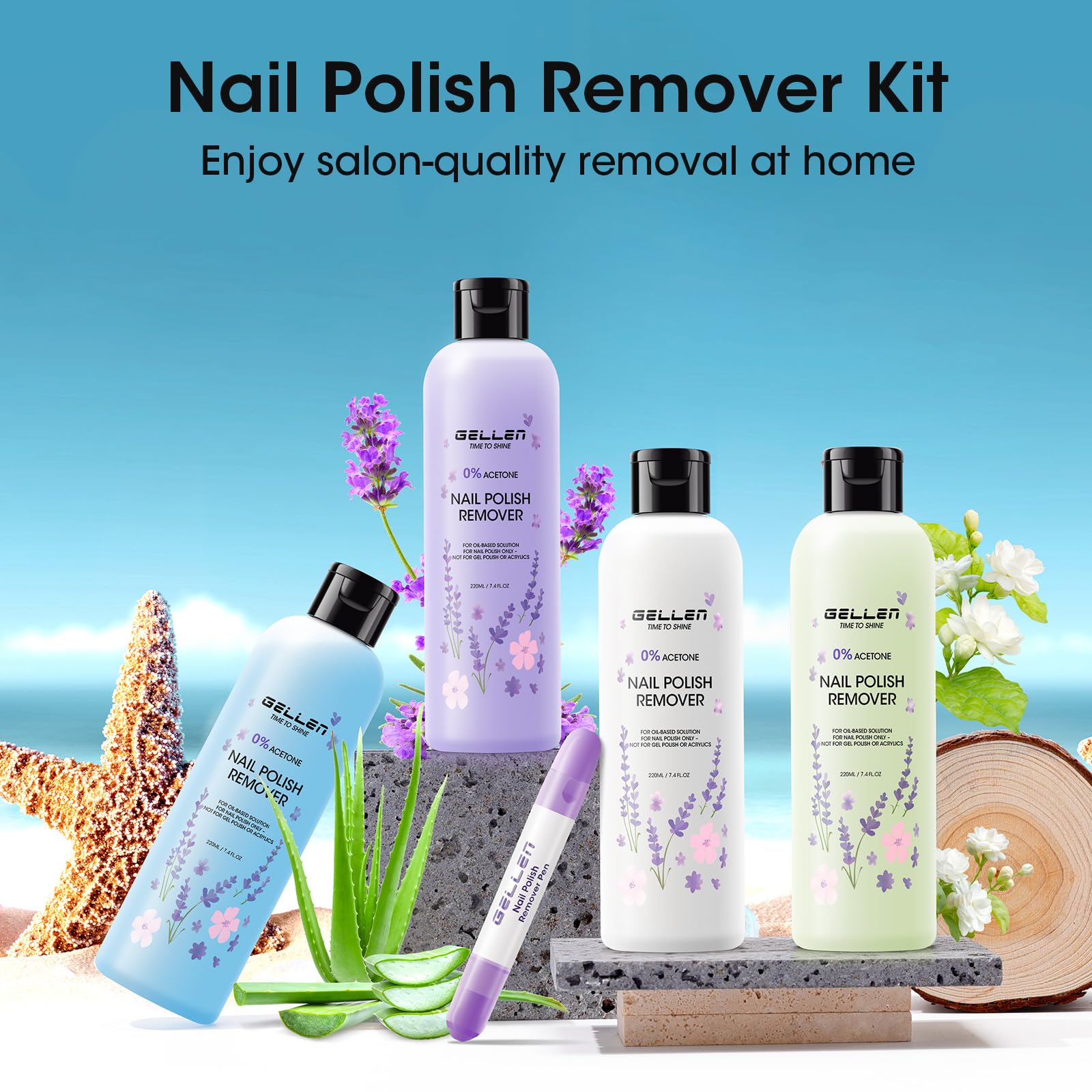 GELLEN nails after removal show smooth, hydrated finish.