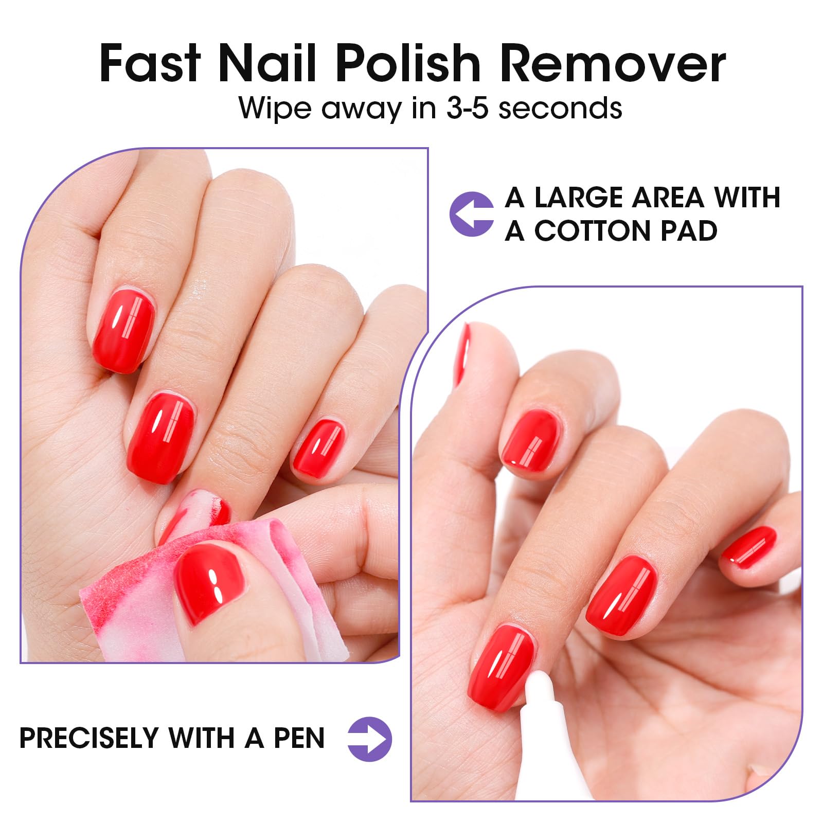 GELLEN remover packaging close-up, emphasizing acetone-free care.