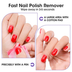 GELLEN remover packaging close-up, emphasizing acetone-free care.