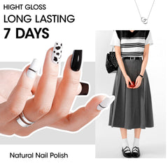 GELLEN white nail polish ideal for clean minimalist nails and crisp color application