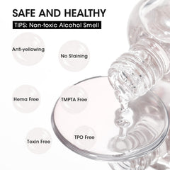 GELLEN nail strengthening care bottle showing smoother, more even nails.