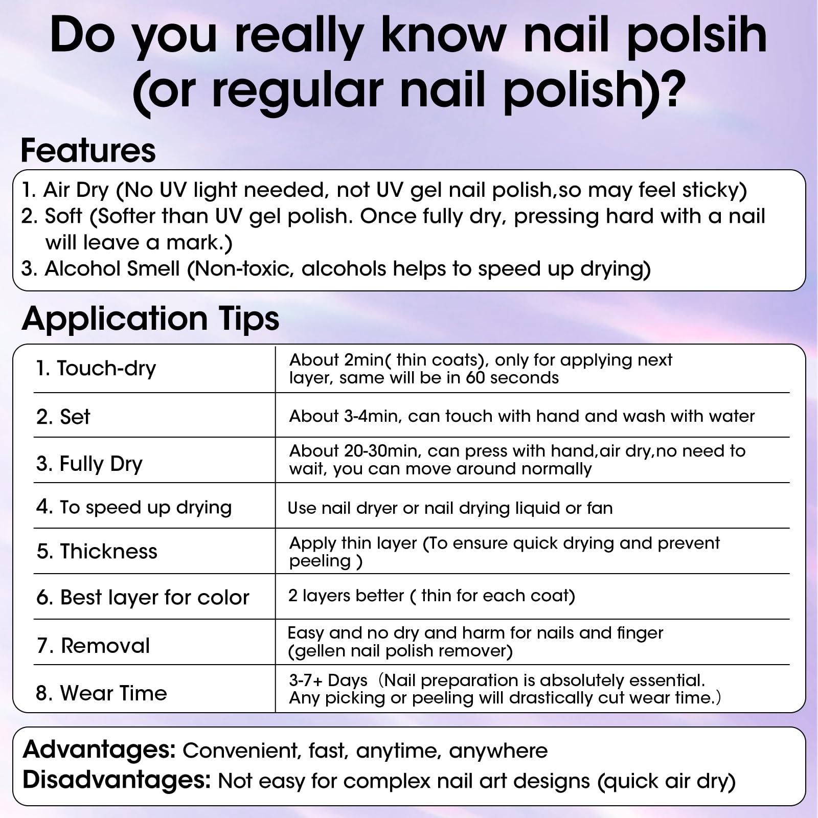 GELLEN Nails look smoother and more even after ridge filling.