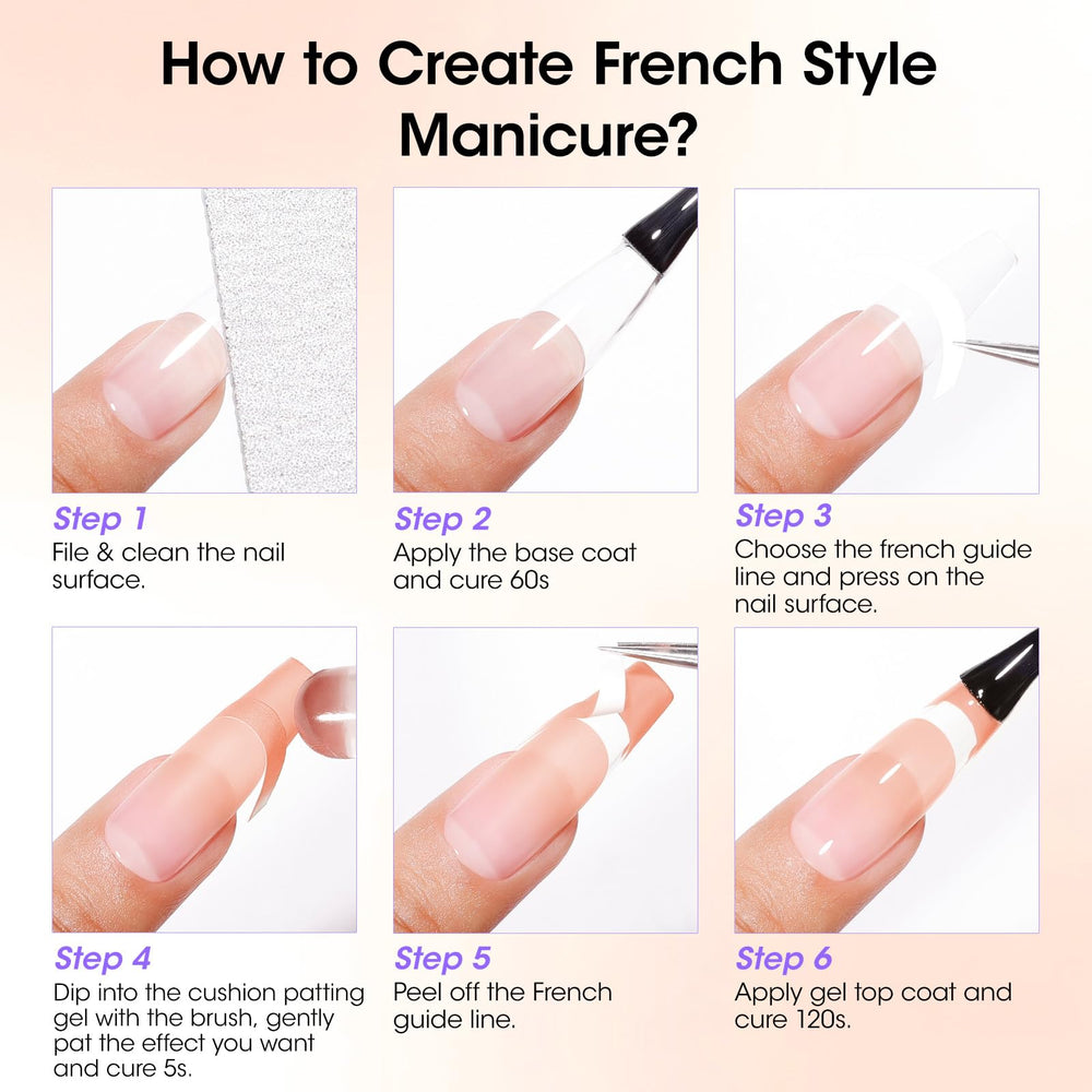 GELLEN French-style manicure tools simplify shaping nails.