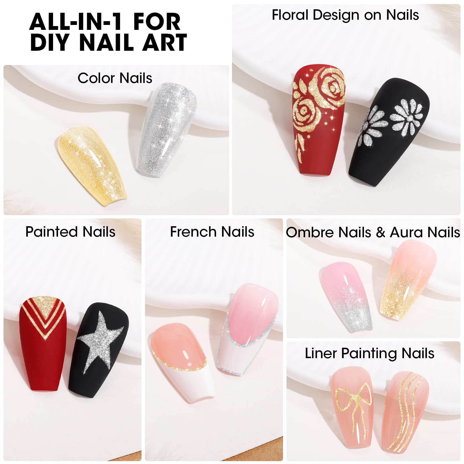 GELLEN Gold liner gel for precise French tips and detailing