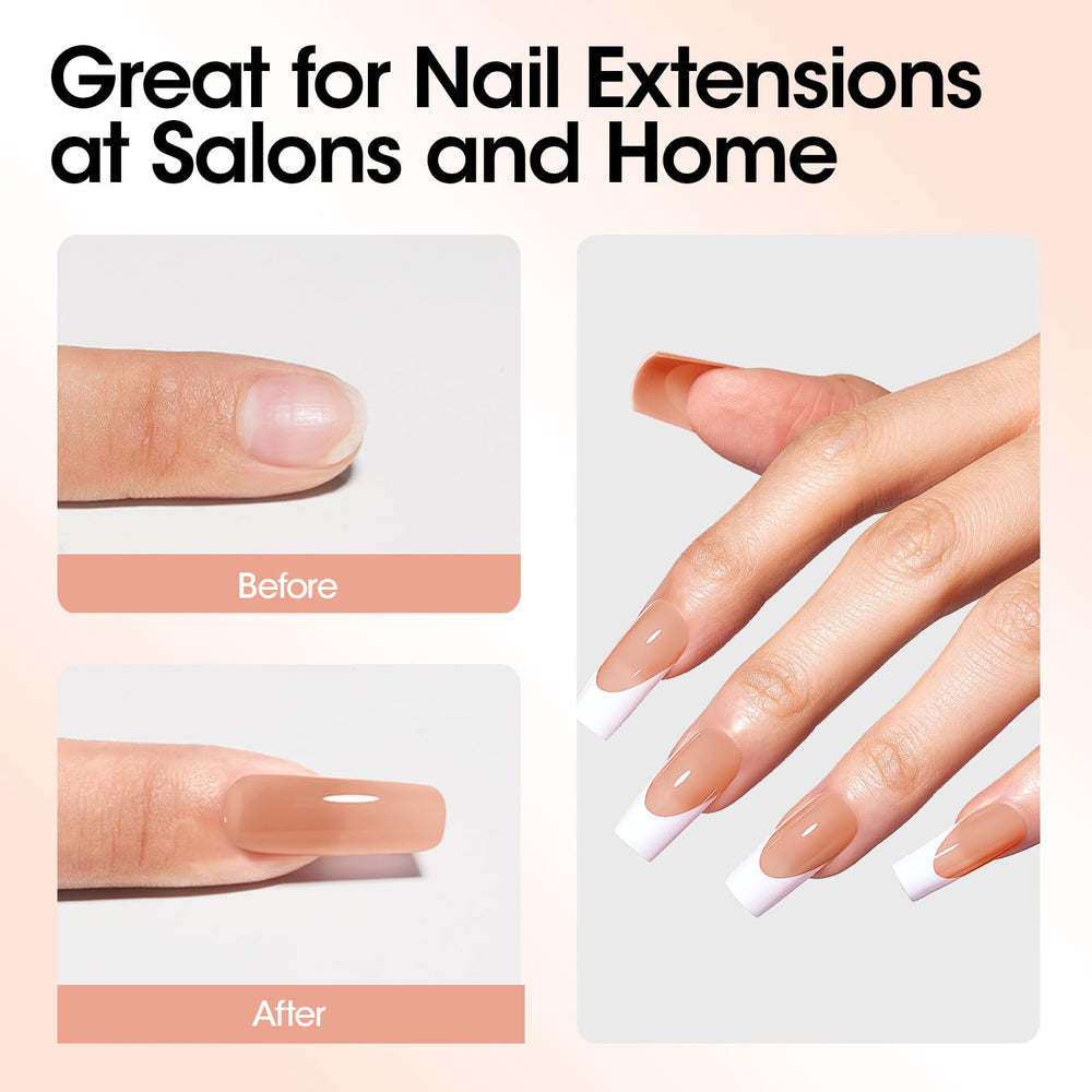 Nail extension forms in square, oval, and coffin shapes using GELLEN gel.