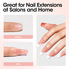 GELLEN Poly Nail Gel extensions in square shape preview.