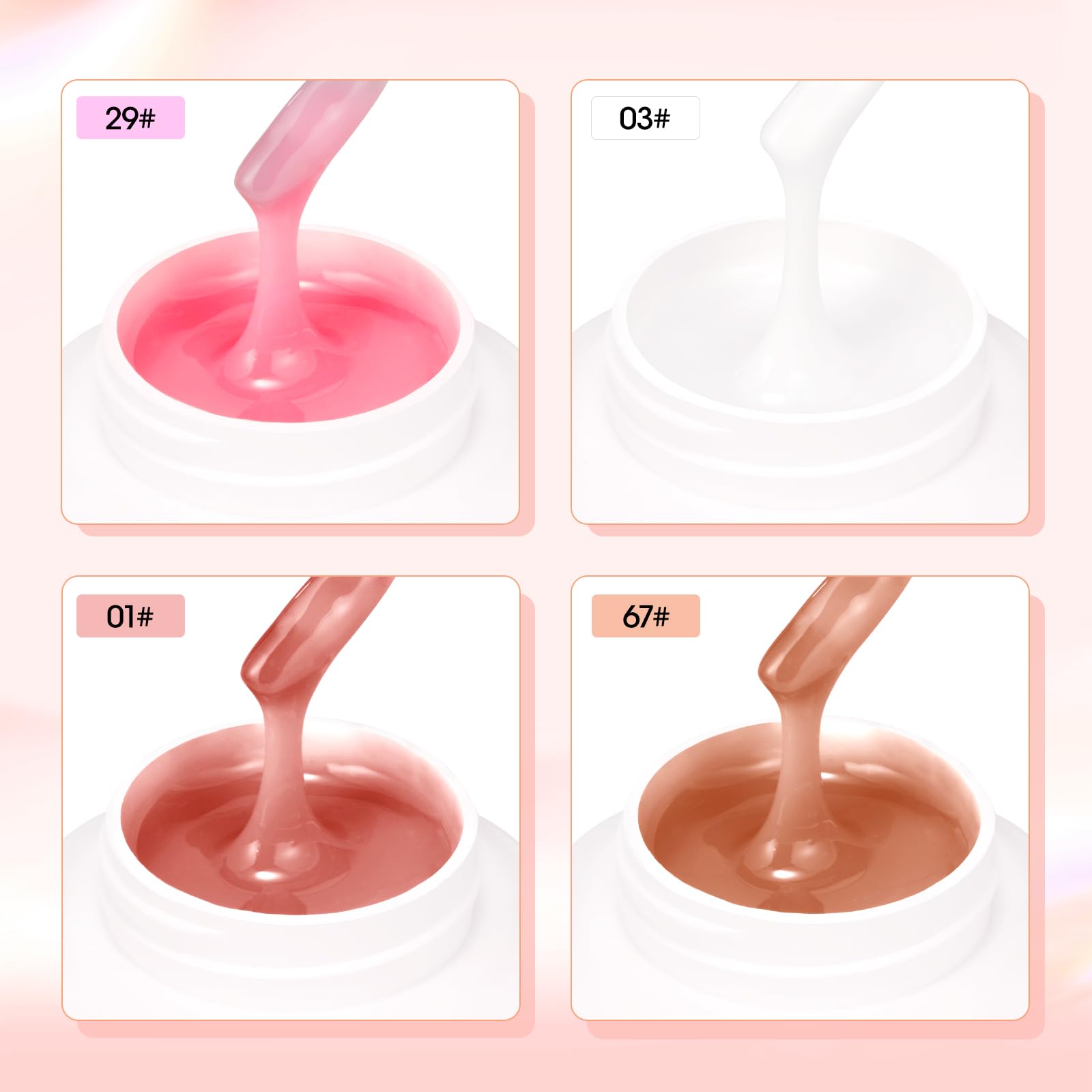 GELLEN 30g packaging for nude pink builder gel