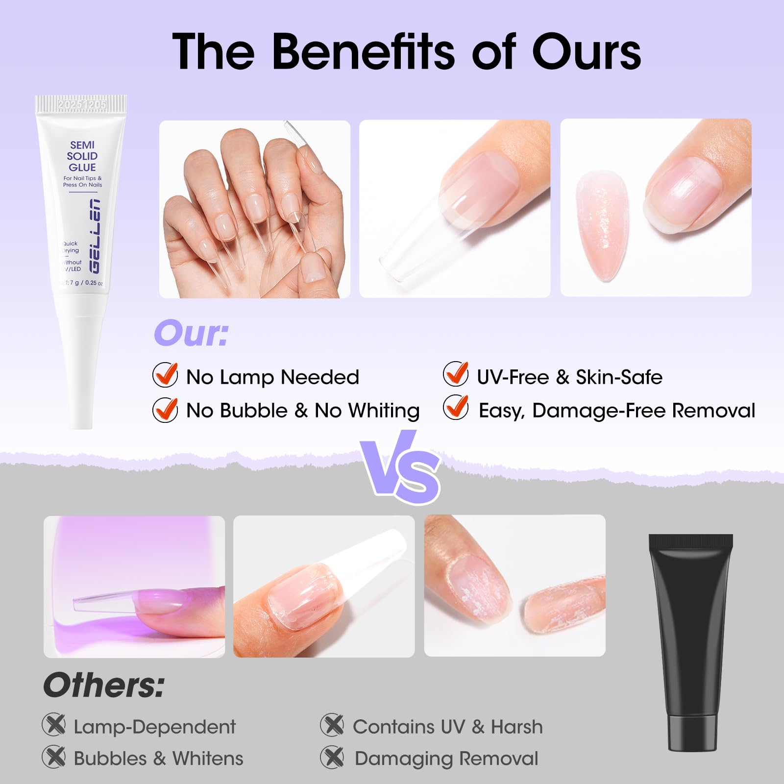 GELLEN acetone-free remover pen with Vitamin E for skin-friendly use