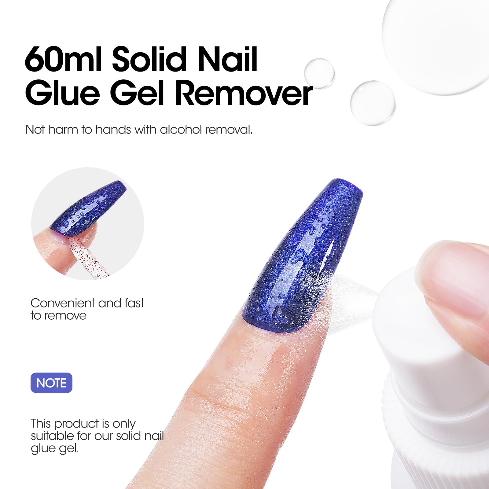 Spray-on remover demonstrates quick, gentle gel removal