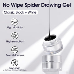 GELLEN Spider Gel elastic formula enables precise one-stroke line work.