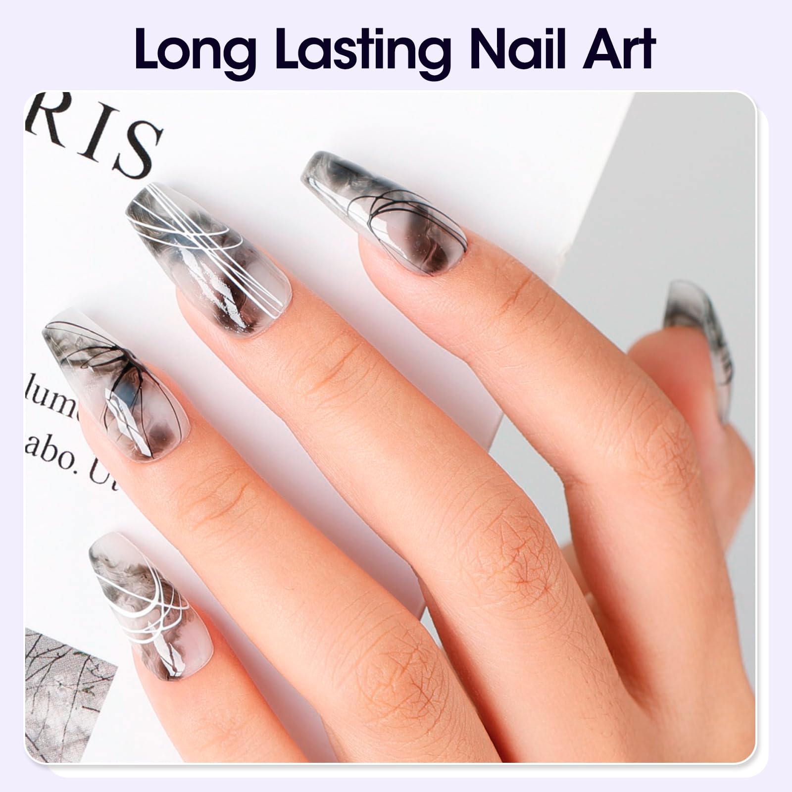 Smooth glide for effortless control during nail art.