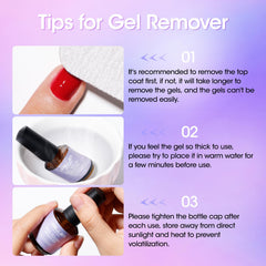 Step-by-step removal process without foil soaking with GELLEN.