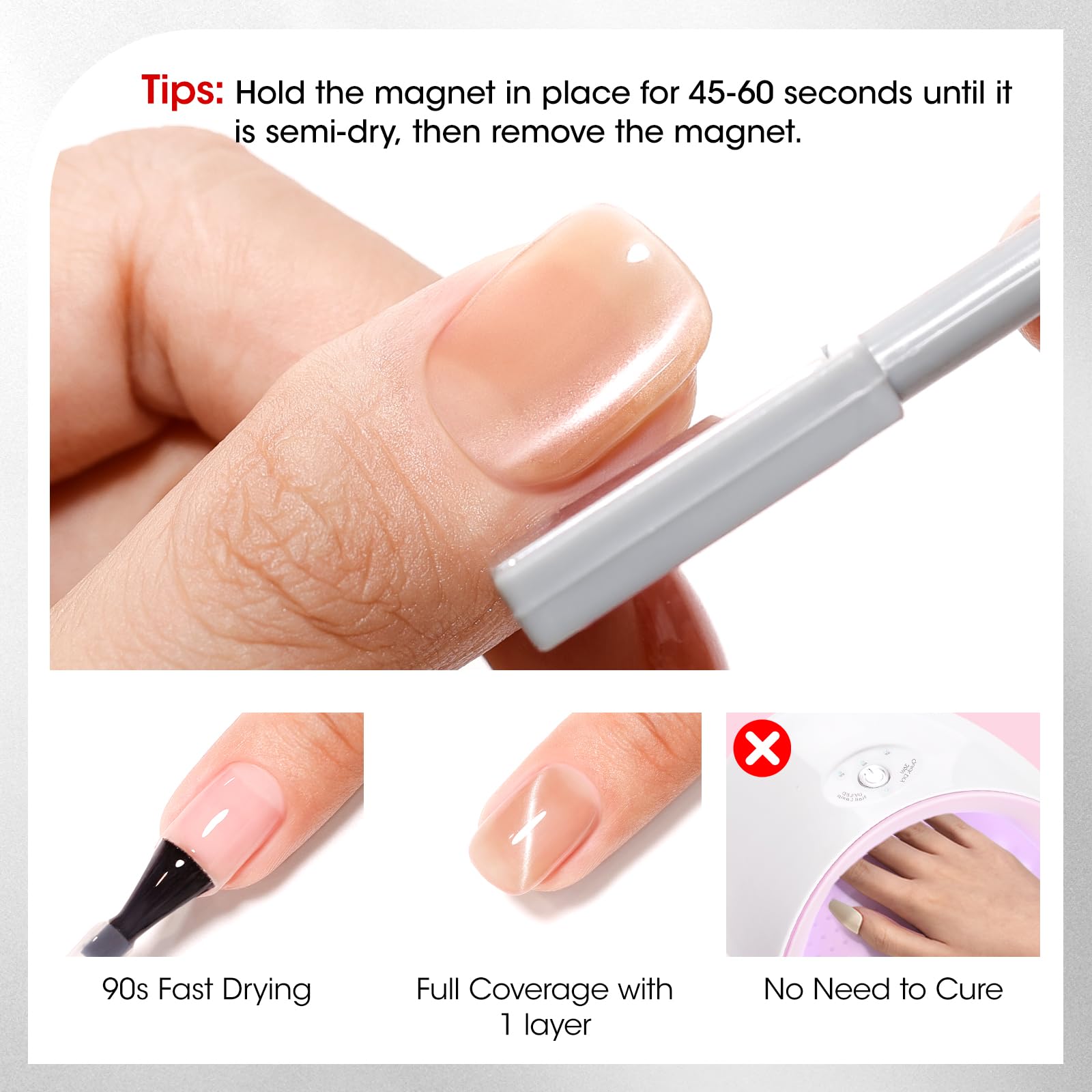 GELLEN top coat shine boosts gloss and longevity
