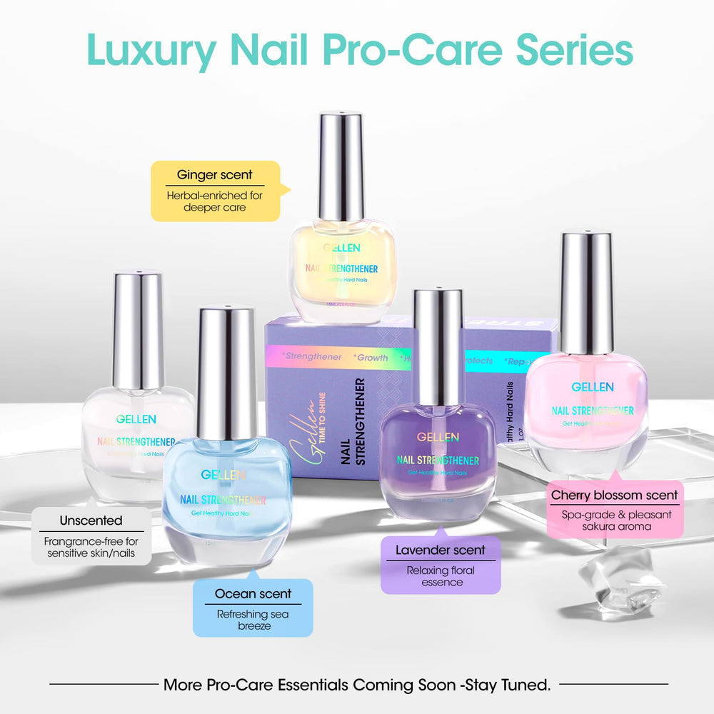 Graphic of ingredients for GELLEN Unscent Nail Strengthener