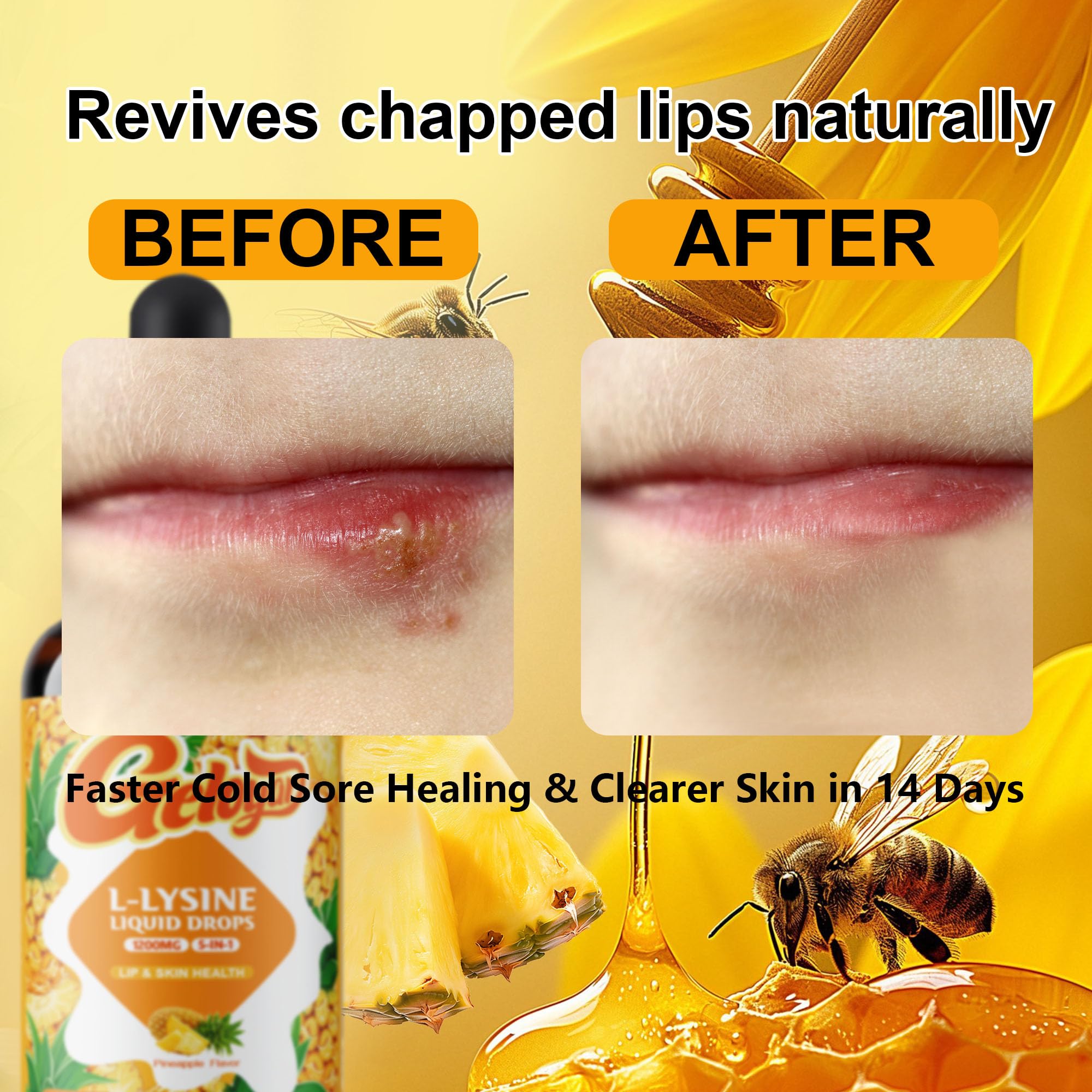 Geloyar Lysine drops packaging image