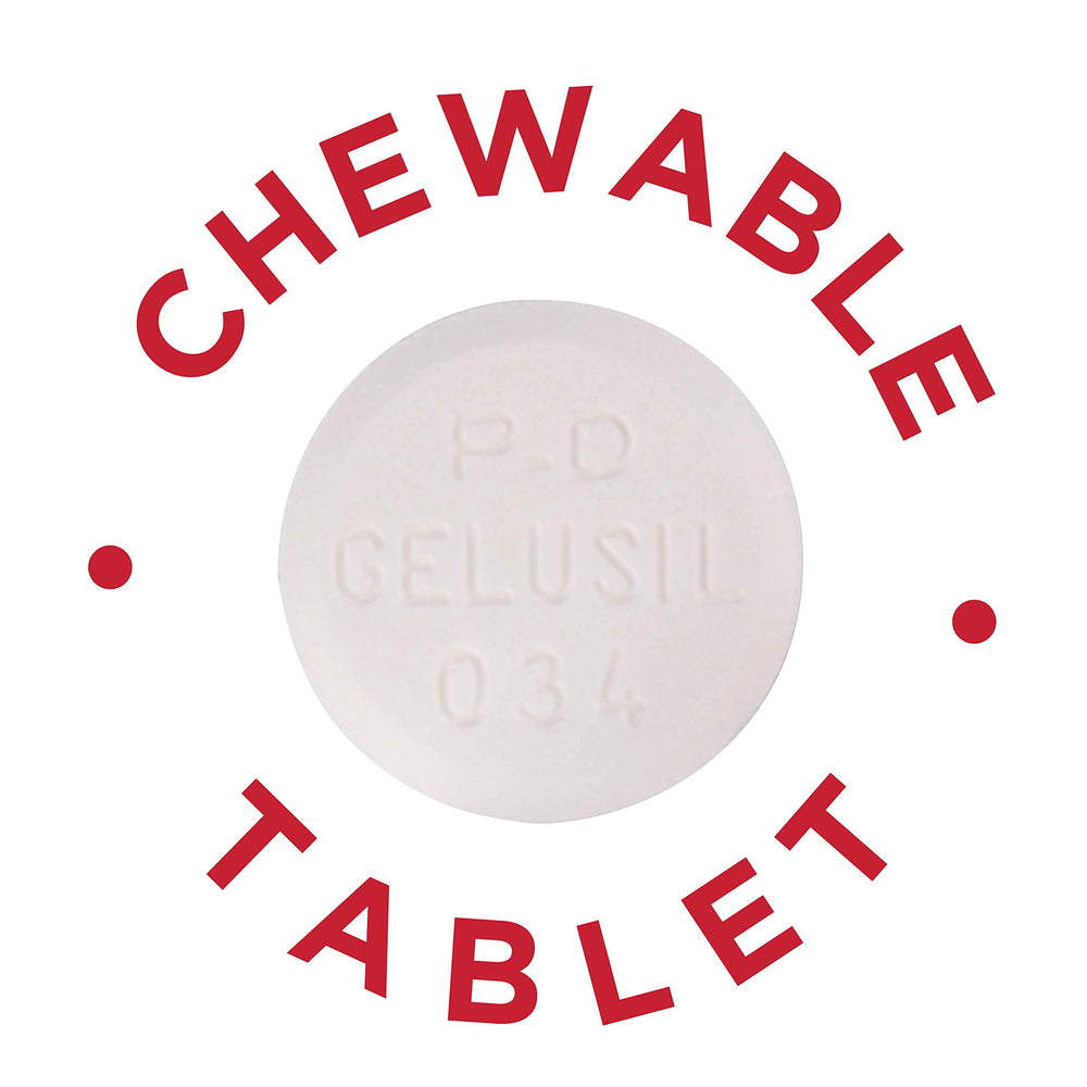 Gelusil chewable tablets mint shown for fast gas relief