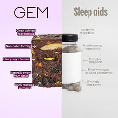 Trial size GEM Sleep Aid packaging