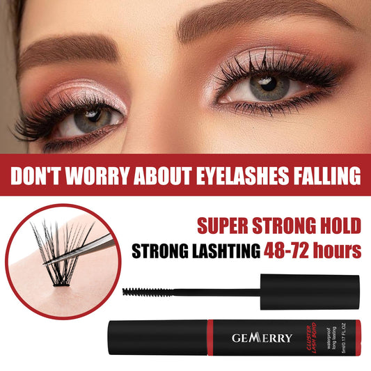 GEMERRY Lash Bond spiral brush enables precise, easy application.