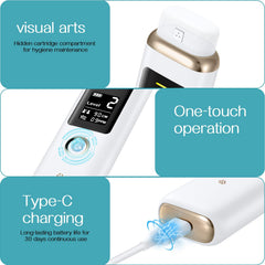 Test action showing 1 cm distance from mouth