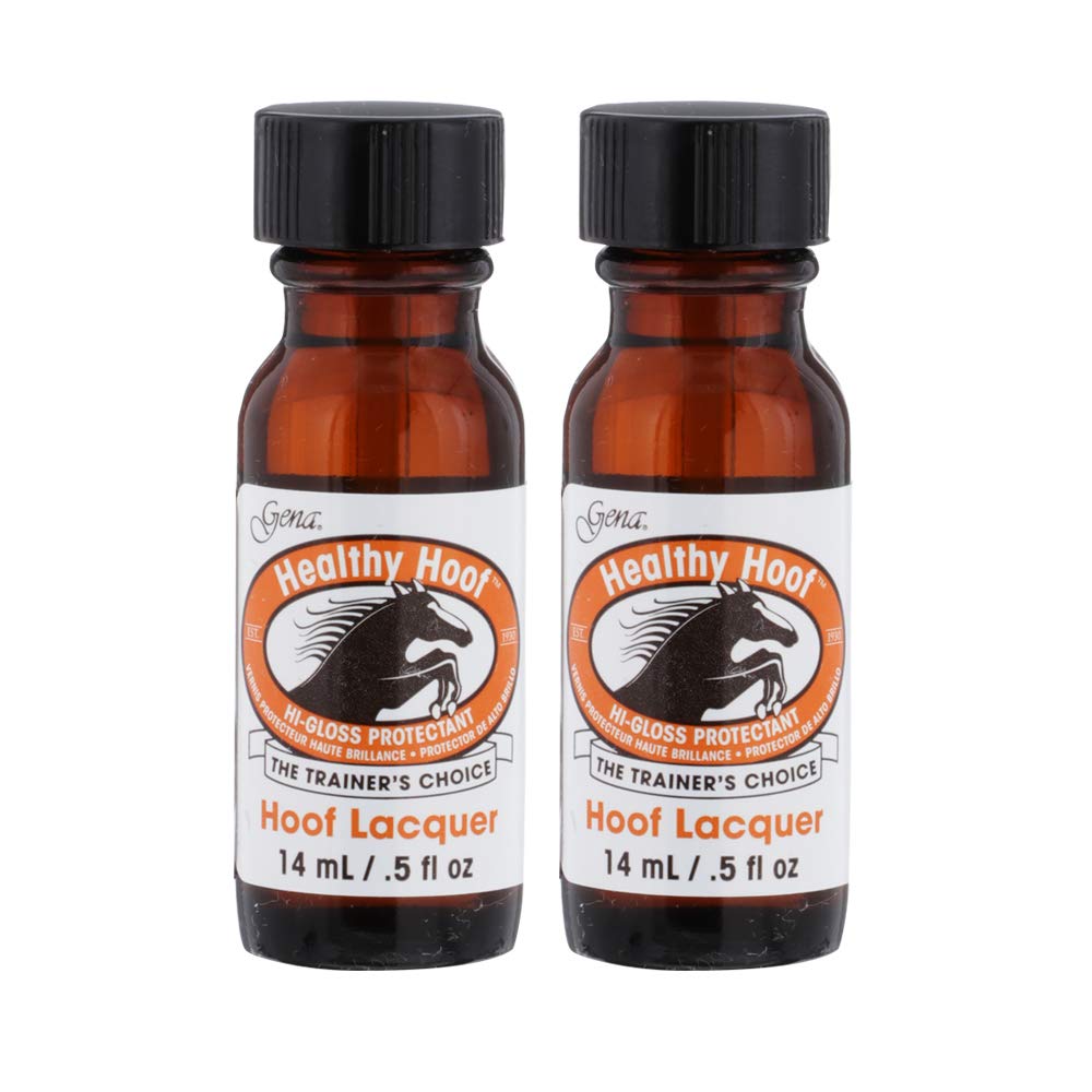 Gena Healthy Hoof bottle closeup with glossy finish and nail protection