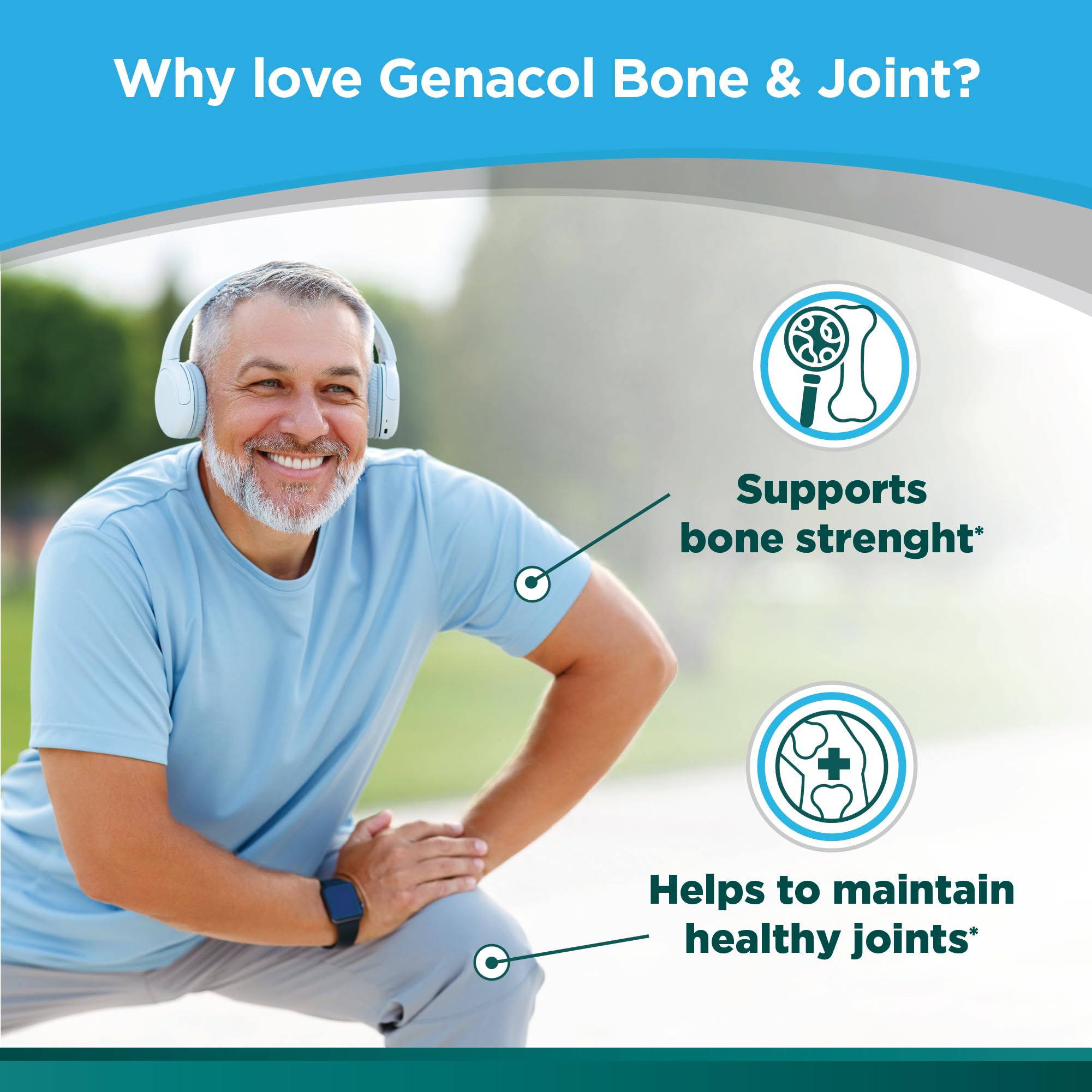 Active lifestyle image showing Genacol Bone & Joint use