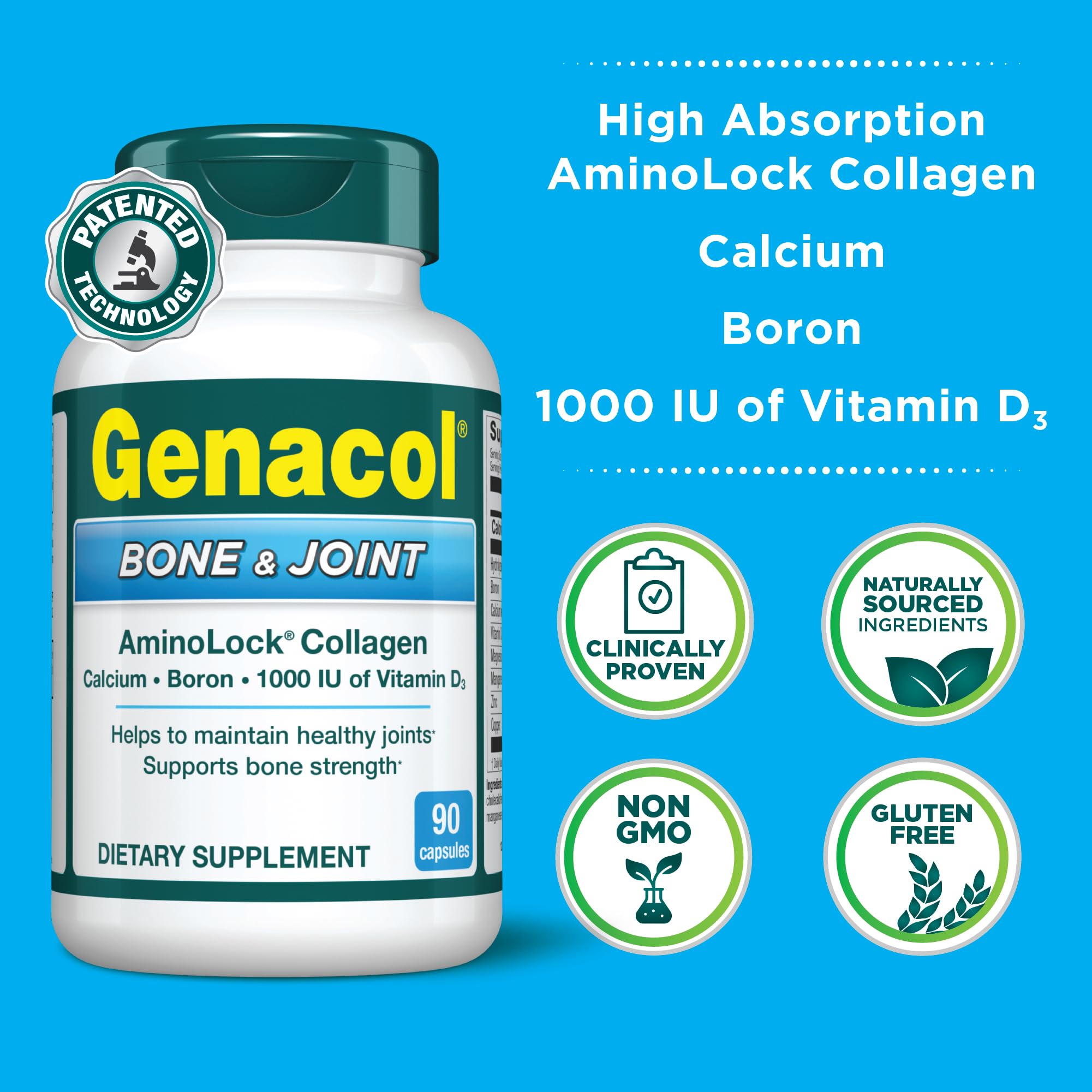 Graphic of AminoLock collagen in the Genacol formula